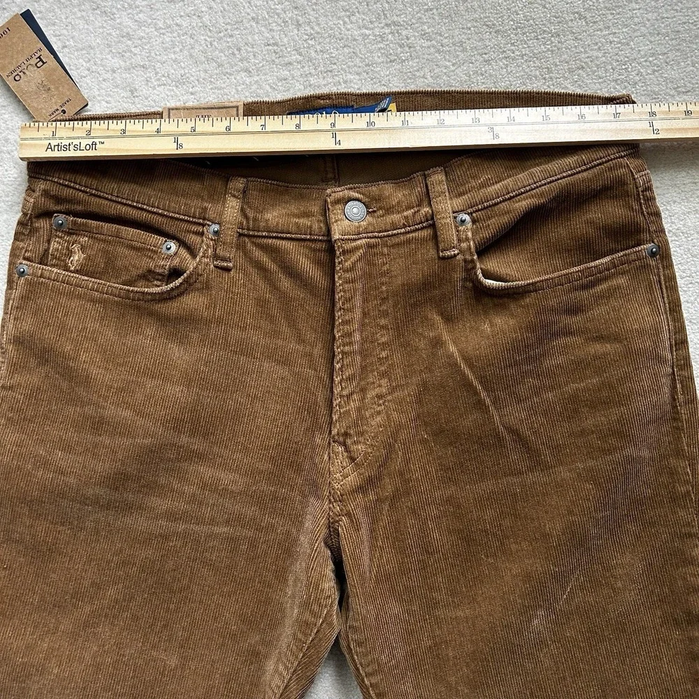 Polo Ralph Lauren Pants Men's 34x32 Corduroy Varick Slim Straight Lightweight